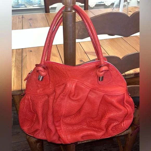 NWOT Sundance "Raleigh" Red Leather Satchel/Shoulder Bag - Picture 4 of 11